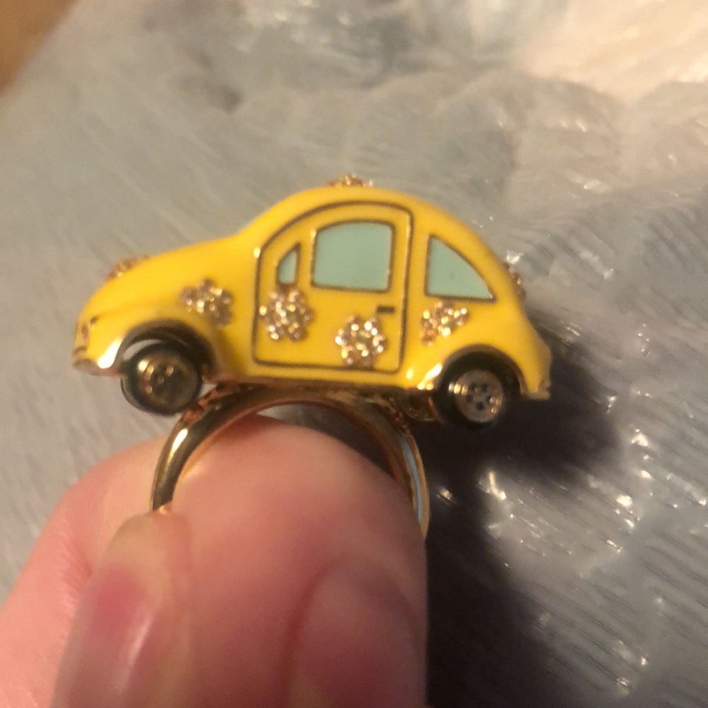 New Kate Spade ♠️ Yellow Taxi 🚕 Car Ring size 6 - Picture 4 of 17